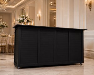 Black Portable Bar 8’