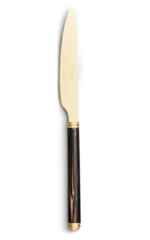 Idis Tiger's Eye Gold Dinner Knife