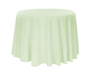 Sage Green Polyester Linen Round 132