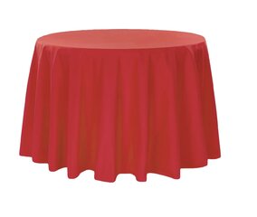 Red Polyester Linen 120