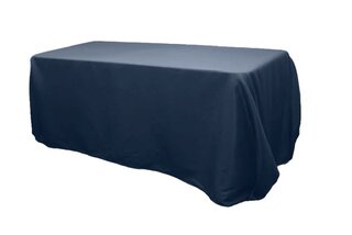 Navy Blue Polyester Linen 90