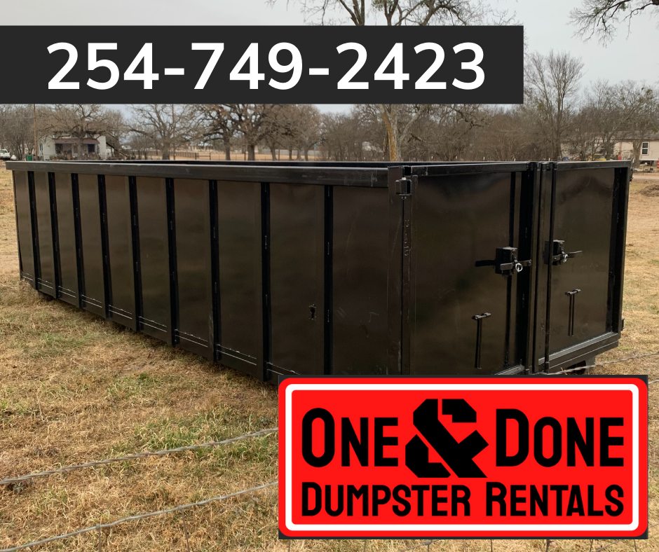 Contractors Choose Dumpster Rental One and Done Dumpster Rentals China Spring TX