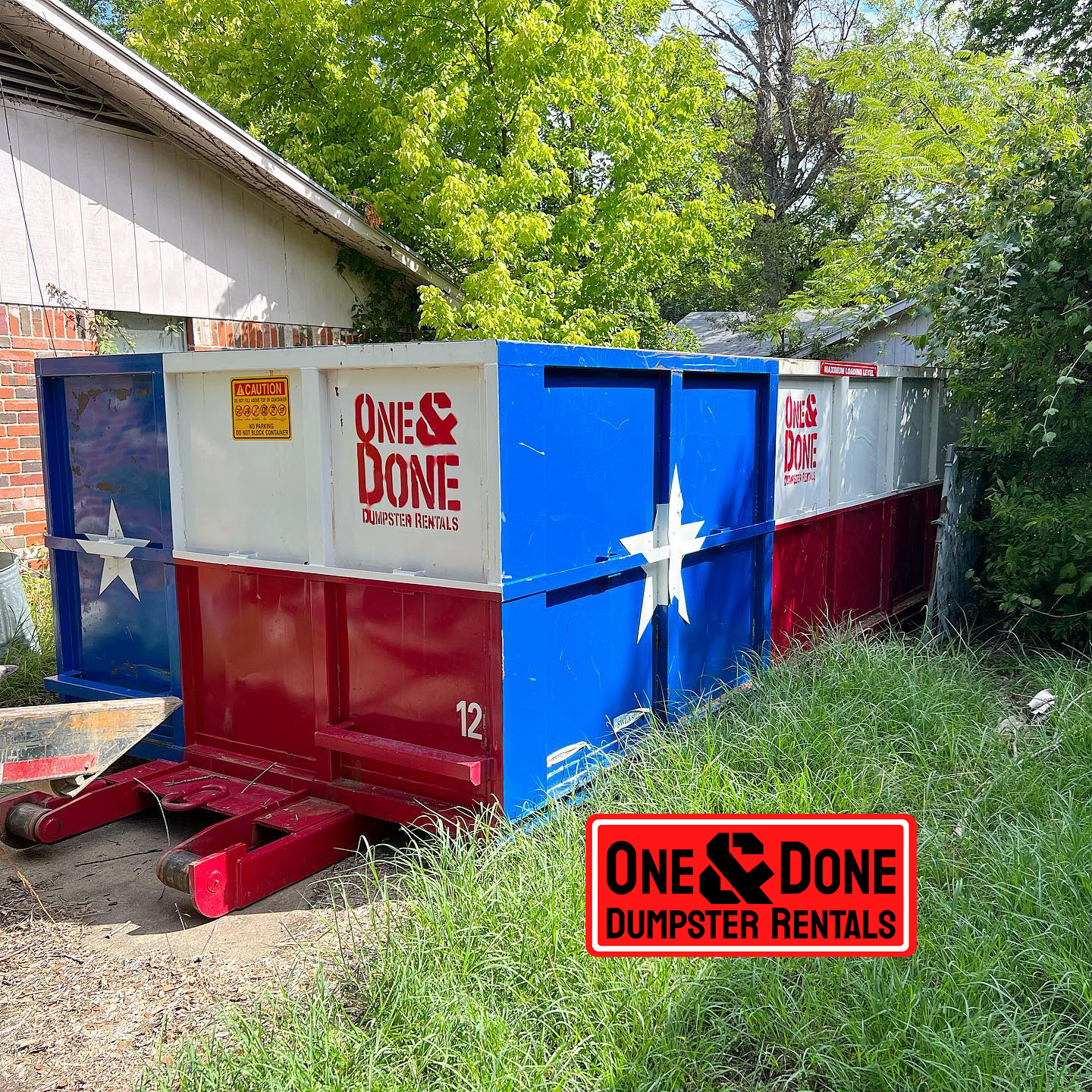Small Dumpster Rental One and Done Dumpster Rentals Hewitt TX Homeowners Use for Yard Waste