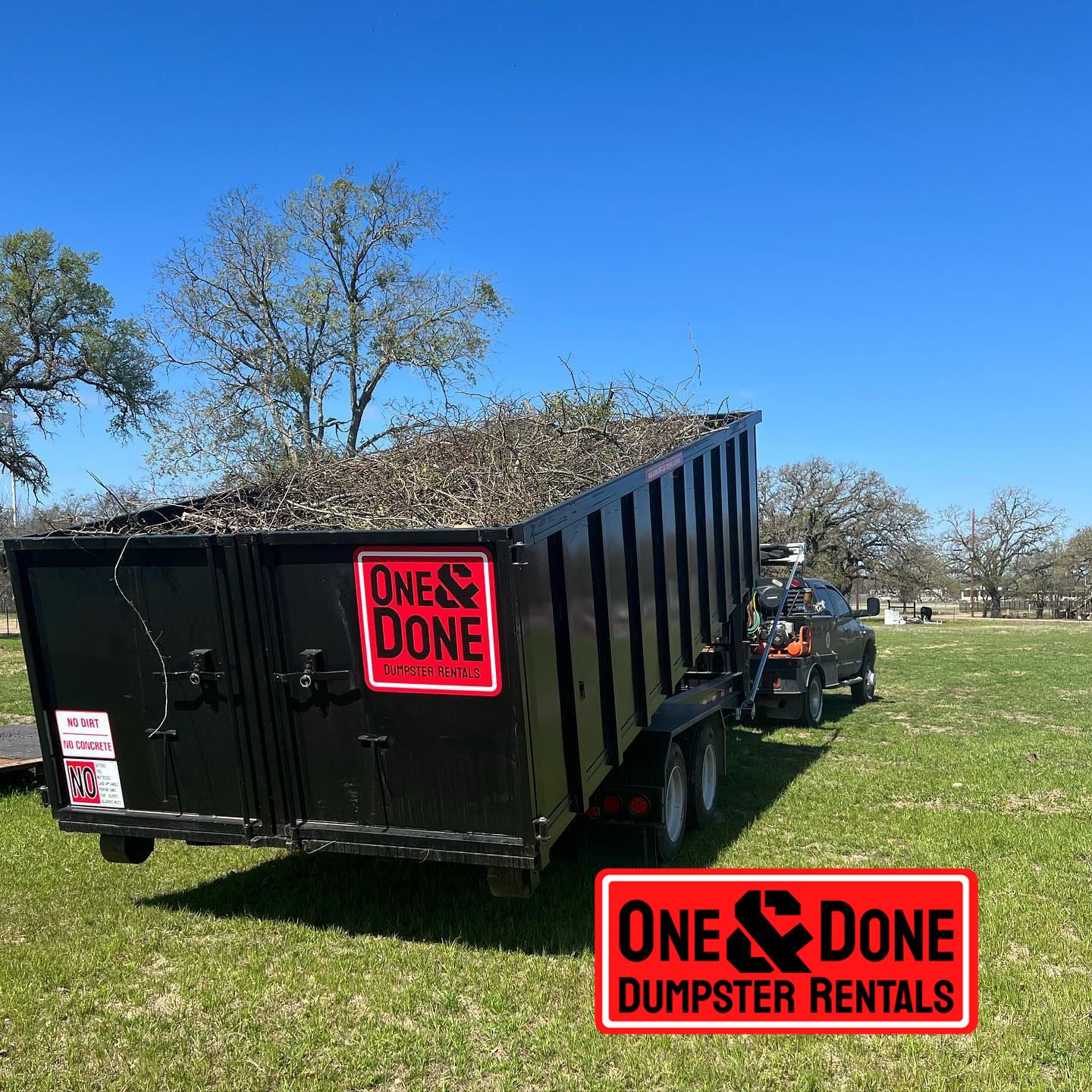 Residential Dumpster Rental One and Done Dumpster Rentals Hillsboro TX