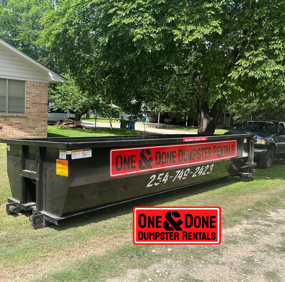 Commercial Dumpster Rental One and Done Dumpster Rentals China Spring TX