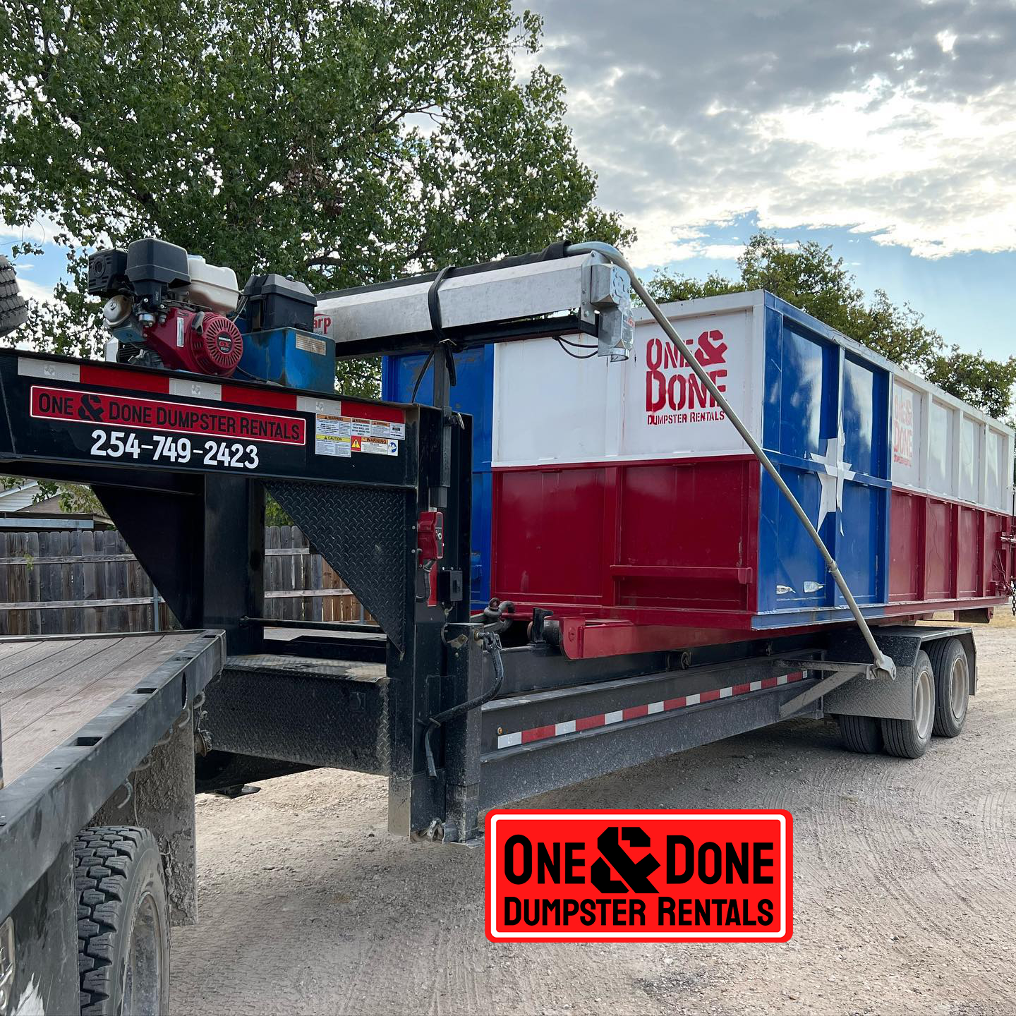 Dependable Residential Dumpster Rental One and Done Dumpster Rentals Marlin TX