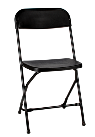 Black Basic Folding Chair