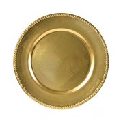 13" Gold Plastic Charger