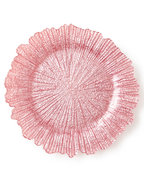 Reef Pink Glass Charger
