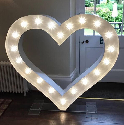 Heart Marquee Letter