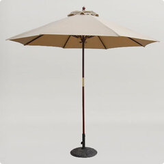 Beige Umbrella w/ Stand