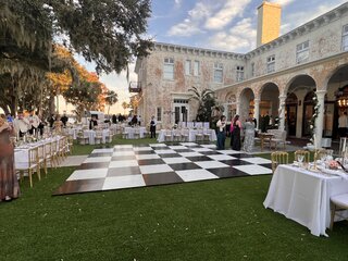 Black & White Dance Floor 24ft X 24ft