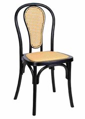 BLACK RATTAN BACK BENTWOOD
