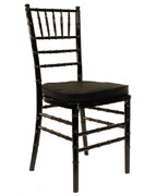 a) Black Chiavari Chairs