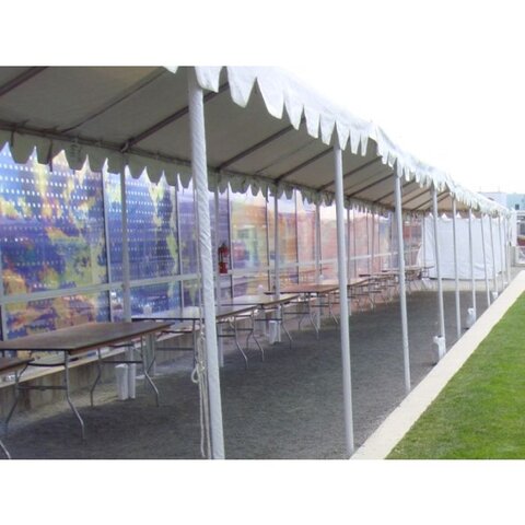 White Vinyl Tent Leg Covers