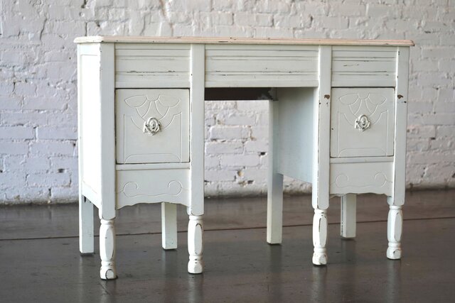 Vintage White Desk