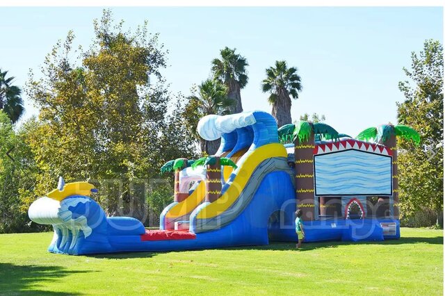 Shark Attack Bounce House Combo