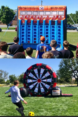 Connect Four Basketball and Soccer Dart Combo