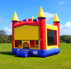 <span style='color:#e74c3c;'><strong>NEW</strong></span> Rainbow Bounce House