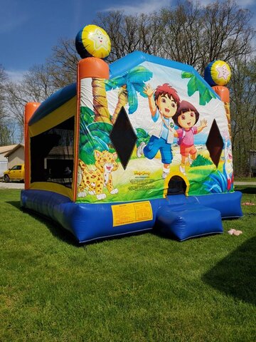 Dora and Diego Combo Bounce House