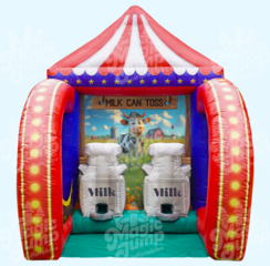 Milk Can Toss - Carnival Game