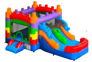 Mini Blocks Bounce House - WET