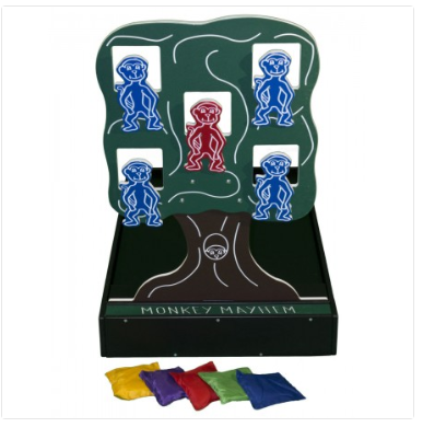 Bean Bag Toss Monkey Mayhem Carnival Game