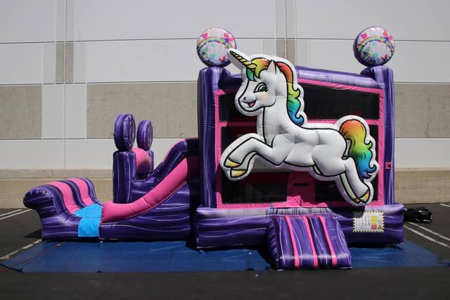 Unicorn Combo Bounce House