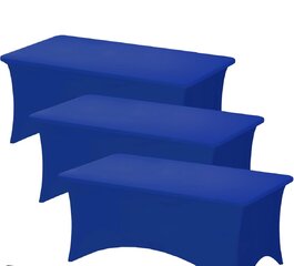 6ft Royal Blue Spandex Tablecloth 