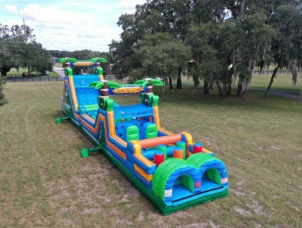 Multi-Colored Obstacle Course Rental
