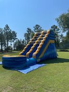 15' Blue Arctic Water Slide with pool