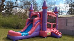Pink Castle Combo with splash pad $255 add $50 for additional days