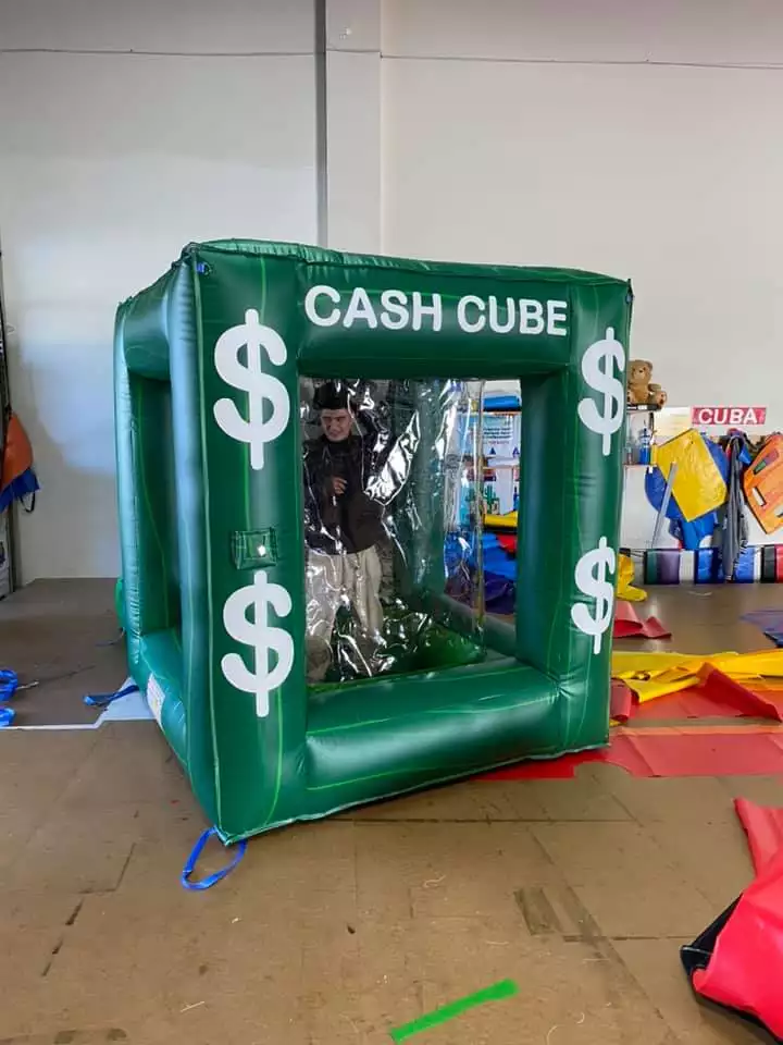 inflatable cash cube rentals