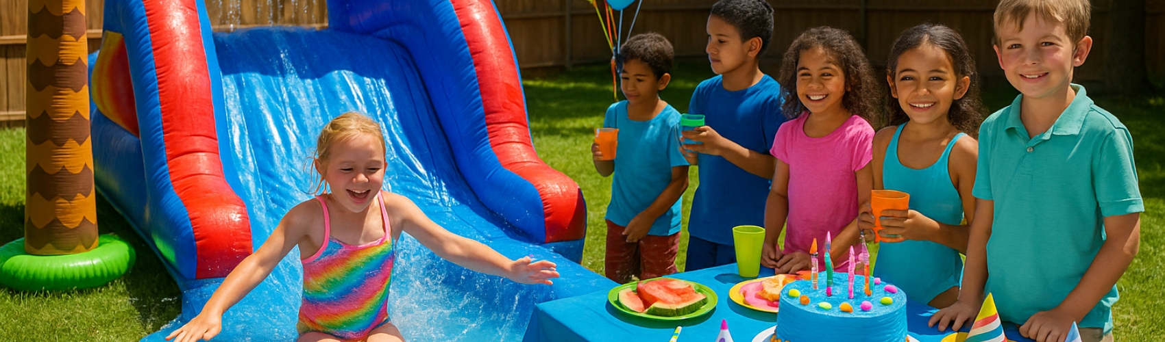 water slide rental for party bash