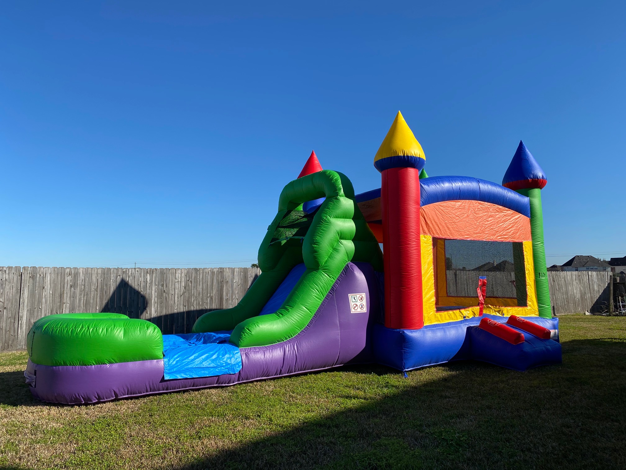 Red And Blue Combo Water Slide | Orbit Moonwalks and Party Rentals LLC ...