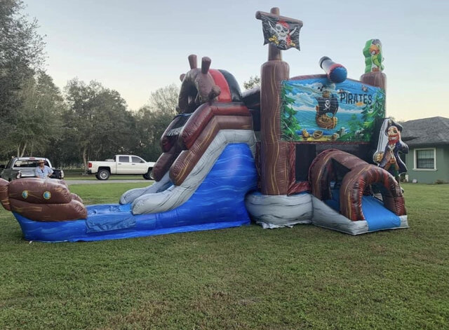 Pirate Bounce House with Slide Rental in Alvin