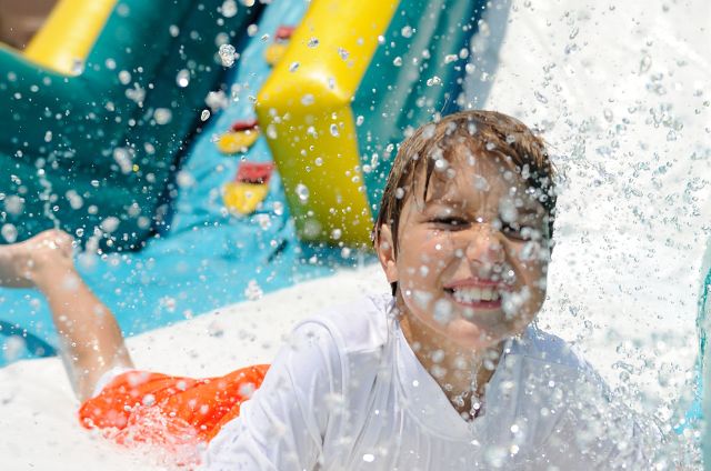 End of Summer Waterslide Fun End of Summer Waterslide Fun