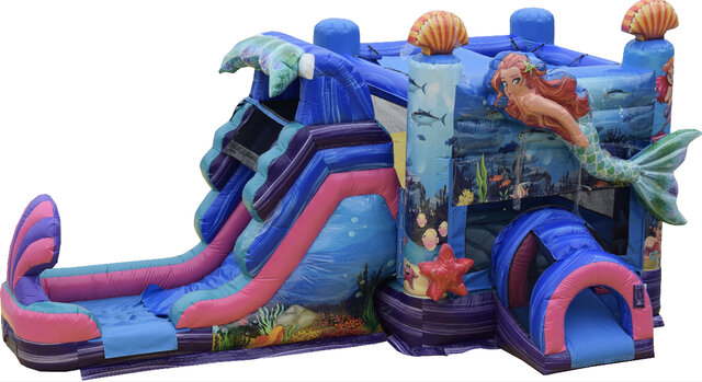 Mermaid Bounce House with Slide Rental in Friendswood