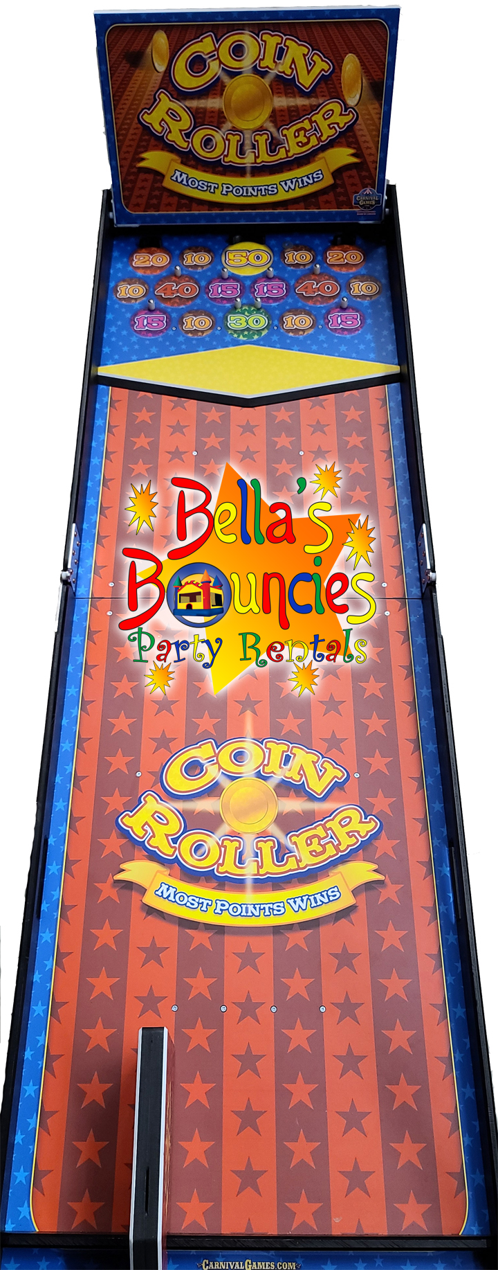 Coin Roller Carnival Game Bella s Bouncies bounce house