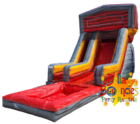 18ft Molten Lava Rush Slide WET or DRY