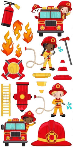 Fire Department Flair Yard Cards