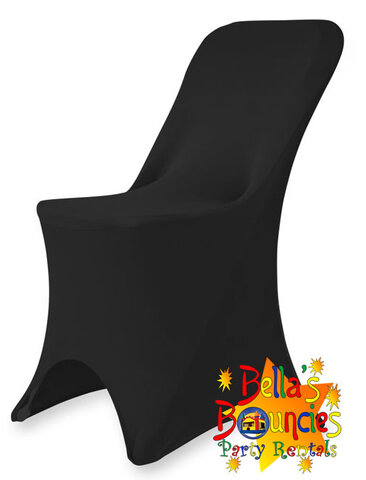 Stretch Folding Chair Cover - Black