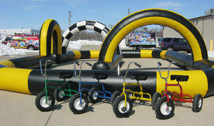 Giant Trikes (4) and Race Track