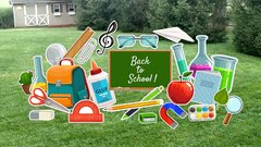 Back To School Flair Yard Cards