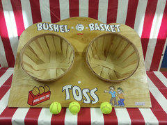 Bushel Basket Toss Carnival Game