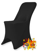 Stretch Folding Chair Cover - Black