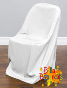 Linen Folding Chair Cover - White