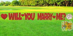 Will You Marry Me Yard Card Sign