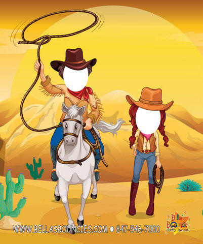 Photo Prop - Wild West Cowboy and Cowgirl Theme