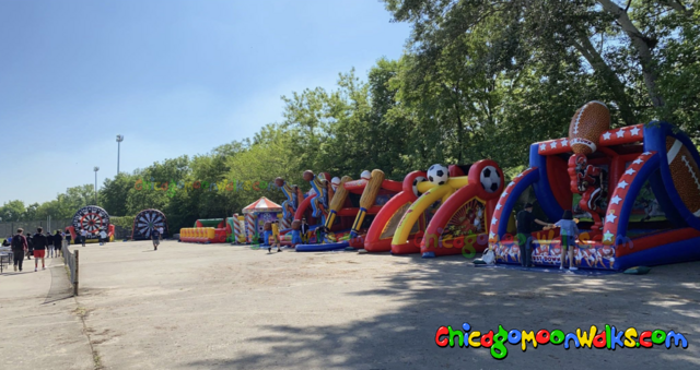 Basketball inflatable game rental